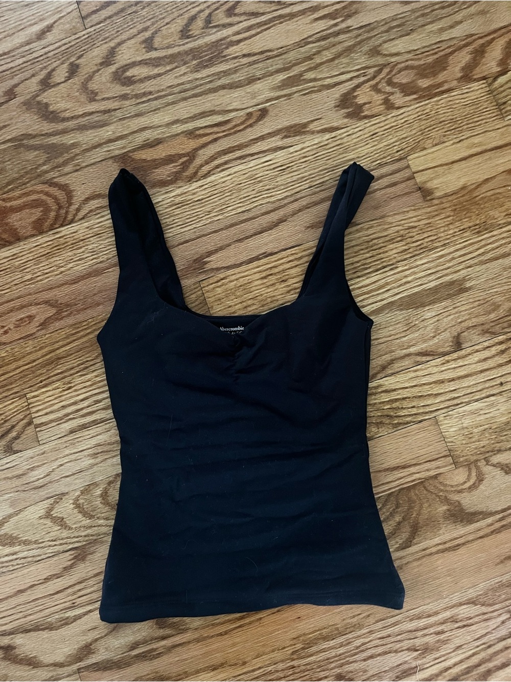 Abercrombie & Fitch Black Scoop Neck Tank